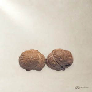 Wild Snake-Head Pattern Natural Hand Stress Relief Walnuts, Rare Collectible Fidget Toy — exact Wenwan walnut pair, view 1