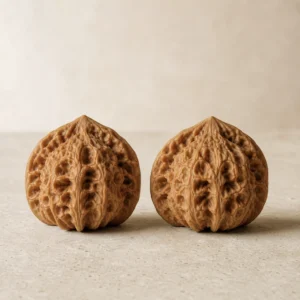AI placeholder image of a White Lion Head Wenwan walnut pair